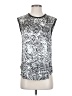 Helmut Lang 100% Viscose Silver Sleeveless Top Size P (petite) - photo 1