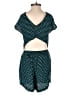 Motel Rocks 100% Rayon Polka Dots Teal Blue Romper Size XS - photo 2