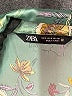 Zara 100% Polyester Floral Teal Long Sleeve Blouse Size S - photo 7