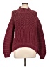 Mystree 100% Polyester Solid Burgundy Turtleneck Sweater Size L - photo 1