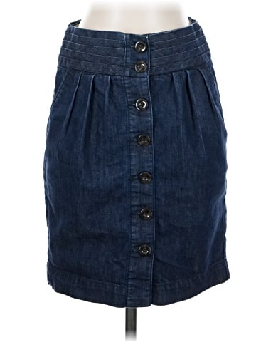 Pilcro and the Letterpress Denim Skirt (view 1)