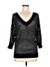 Express Metallic Black Pullover Sweater Size M - photo 1