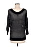 Express Metallic Black Pullover Sweater Size M - photo 2