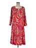 Susan Graver Paisley Red Casual Dress Size M - photo 1