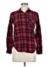 Forever 21 100% Cotton Plaid Red Long Sleeve Button-Down Shirt Size M - photo 1