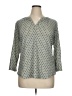 Liz Claiborne Gray 3/4 Sleeve Blouse Size XL - photo 1