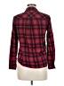 Forever 21 100% Cotton Plaid Red Long Sleeve Button-Down Shirt Size M - photo 2