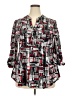 Avenue Black 3/4 Sleeve Blouse Size 18 - 20 Plus - photo 1