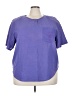 Venezia Purple Short Sleeve Blouse Size 3X (estimated) - photo 1