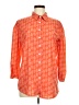 Unbranded 100% Polyester Paisley Orange 3/4 Sleeve Blouse Size M - photo 1