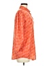 Unbranded 100% Polyester Paisley Orange 3/4 Sleeve Blouse Size M - photo 4