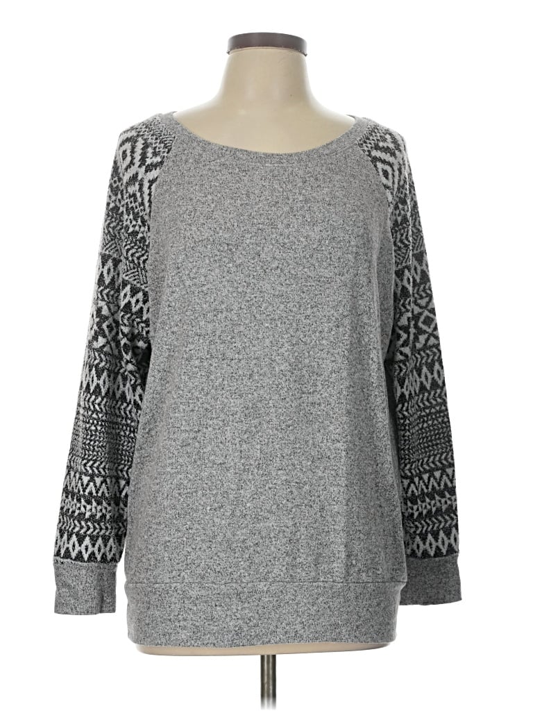 Pre-owned Le Lis 3/4 Sleeve T-shirt In Gray