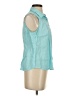 Richard Malcolm Teal Sleeveless Button-Down Shirt Size S (estimated) - photo 4