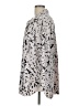 Alfani Animal Print Silver Long Sleeve Blouse Size L - photo 5