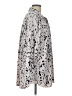 Alfani Animal Print Silver Long Sleeve Blouse Size L - photo 4
