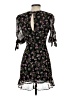 Olivaceous 100% Polyester Floral Black Cocktail Dress Size S - photo 2