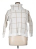 Unbranded 100% Polyester Plaid White Turtleneck Sweater Size XL - photo 1