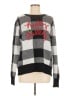 Holiday Time Checkered-gingham Silver Pullover Sweater Size M - photo 1