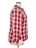 Universal Thread 100% Rayon Plaid Red Long Sleeve Button-Down Shirt Size XXL - photo 4