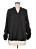 Kut from the Kloth 100% Polyester Animal Print Black 3/4 Sleeve Blouse Size M - photo 1