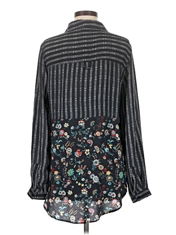 Tolani Long Sleeve Silk Top (view 2)