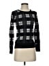 Ann Taylor Checkered-gingham Black Pullover Sweater Size XXS - photo 1