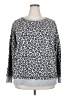 Torrid Animal Print Silver Pullover Sweater Size 2X Plus (2) - photo 1