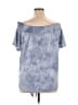 Lane Bryant Blue Short Sleeve Top Size 14 - 16 Plus - photo 2