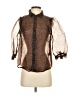 Forever 21 100% Polyester Animal Print Brown 3/4 Sleeve Blouse Size S - photo 1
