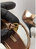 Miu Miu 100% Leather Gold Pink Sandals Size EU 35 - photo 5