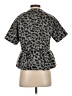 BCBGMAXAZRIA Animal Print Gray Short Sleeve Blouse Size S - photo 2