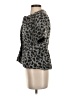 BCBGMAXAZRIA Animal Print Gray Short Sleeve Blouse Size S - photo 5