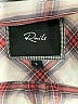 Rails 100% Rayon Plaid Silver 3/4 Sleeve Button-Down Shirt Size S - photo 4