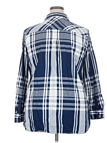 Liz Claiborne 3/4 Sleeve Button-Down Shirt (view 2)