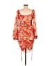 Shein Paisley Red Cocktail Dress Size 6 - photo 2