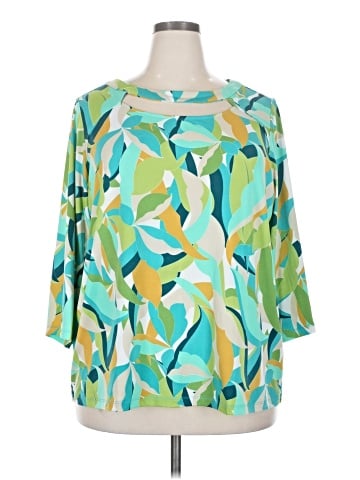 Susan Graver 3/4 Sleeve Blouse (view 1)