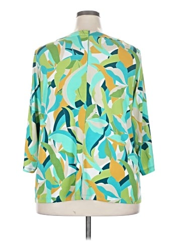 Susan Graver 3/4 Sleeve Blouse (view 2)