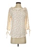 Allegra K 100% Polyester Ivory 3/4 Sleeve Blouse Size XS - photo 1