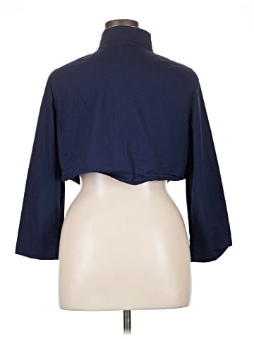 Per Se By Carlisle 3/4 Sleeve Button-Down Shirt (view 2)