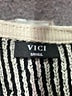 VICI 100% Polyester Stripes Silver Pullover Sweater Size S - photo 7