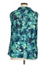 Fashion Bug 100% Polyester Tropical Teal Sleeveless Blouse Size 0X - photo 2