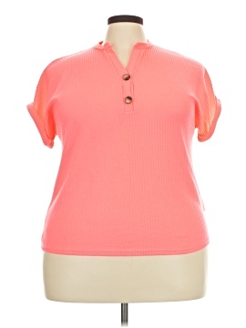 Shein Curve Short Sleeve Blouse