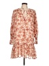 Olivaceous 100% Polyester Floral Ivory Casual Dress Size L - photo 1