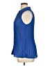 Fashion Bug 100% Polyester Blue Sleeveless Blouse Size 0X - photo 5