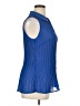 Fashion Bug 100% Polyester Blue Sleeveless Blouse Size 0X - photo 4