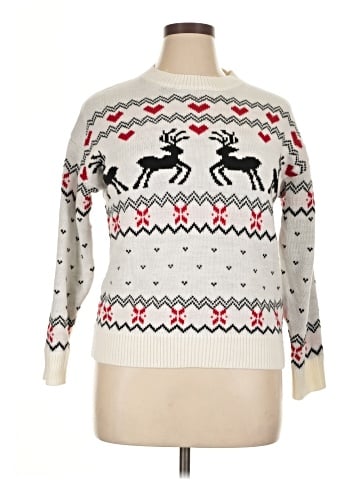 Shein Curve Pullover Sweater (view 1)
