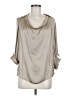 Vince. 100% Polyester Silver 3/4 Sleeve Blouse Size 6 - photo 1