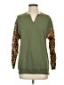 John Eshaya Animal Print Green Pullover Sweater Size S - photo 1