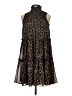 Just... Taylor 100% Polyester Animal Print Brown Cocktail Dress Size XS - photo 1