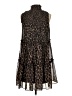 Just... Taylor 100% Polyester Animal Print Brown Cocktail Dress Size XS - photo 2